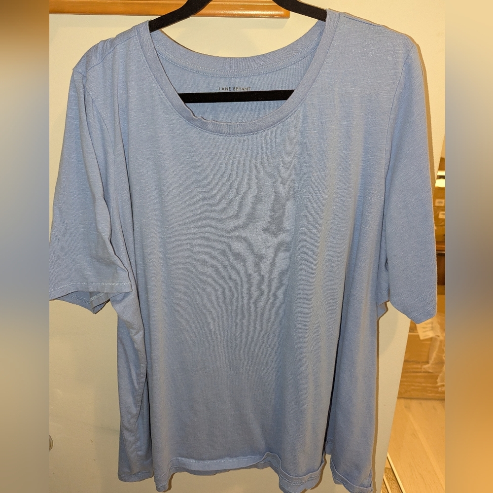 Lane Bryant Light Blue Short Sleeve Tee